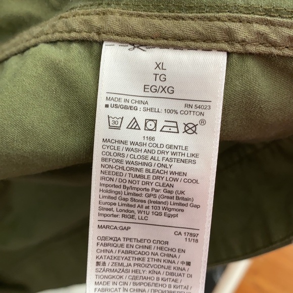 Women’s Classic Green Utility Jacket XL - Picture 6 of 6